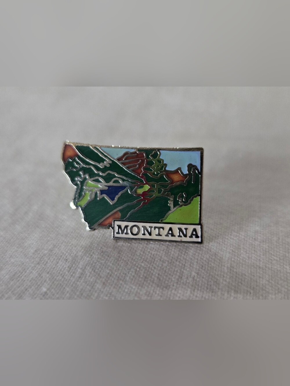 Vintage Montana Enamel State Pin - MAFCO